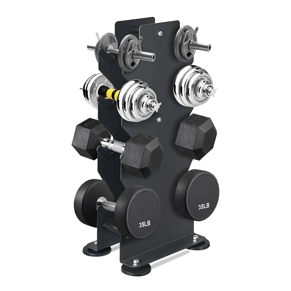 BELUND Dumbbell Rack Stand, Steel Dumbbell Tower Tree Dumbbell Storage Stand for Home and Gym, Stand Only