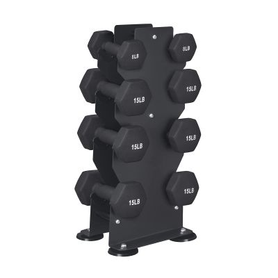 BELUND 4Tier Dumbbell Rack Stand, Steel Dumbbell Tower Tree Dumbbell Storage Stand for Home and Gym, Stand Only