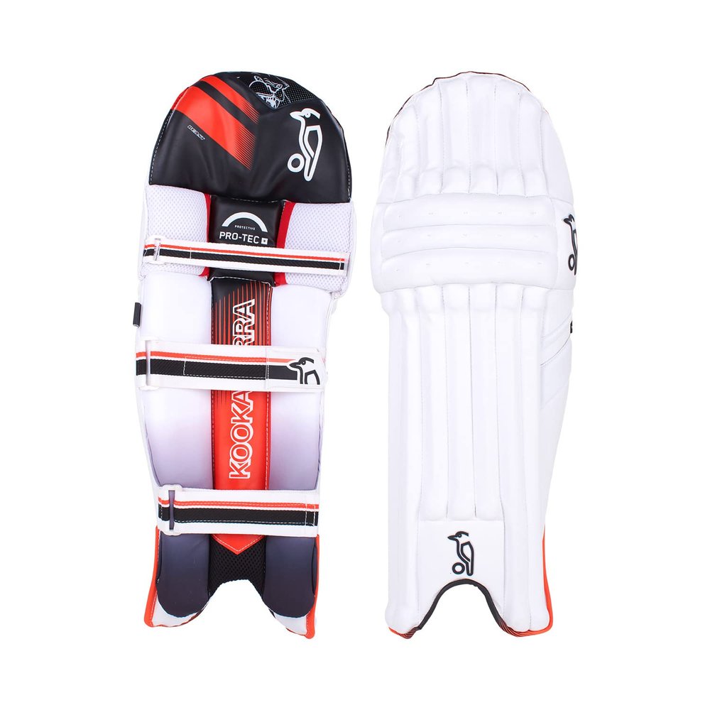 KOOKABURRA Unisex Beast 3.1 Batting Cricket Pads, White, Adult Right Hand UK