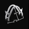 Dumbbell Rack Stand, Steel Dumbbell Bench, Single Layer Dumbbell Tower for Home Gym, (Size : A) view 2