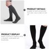 Healifty 3pairs Compression Sports Socks for Outdoor Cycling Running Breathable Moisture-wicking Quick- Stockings for Men Women view 3