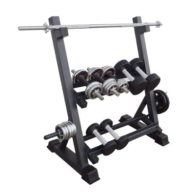 BELUND Dumbbell Rack Stand Steel Dumbbell Bench with Kettlebell Plate Storage Bracket for Health Clubs and Home Gyms,Stand Only
