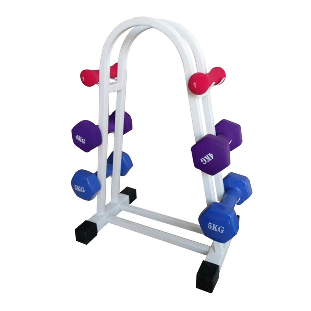 BELUND Dumbbell Rack Stand, Hand Weights Plates Kettlebells Weight Sets Stand, Dumbbell Holder Storage for Home Gym,Holds 6 Dumbbells,Rack Only