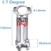 ZECHAO Bike Handlebar Stem,Mountain Stem 31.8 * 120/130mm Mountain Bike Stem Road Bike Accessories Parts Bike Stem (Color : Silver red, Size : 7 Degree 31.8 * 120mm) view 4