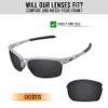 TRUSHELL Polarized Replacement Lenses for Oakley RPM Edge OO9205 Sunglasses -Ocean Blue+Black+Fire Red view 2