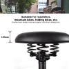 BigKing Noseless Bicycle Saddle, Noseless Bicycle Saddle Mountain Bike Seat Super Soft Shock Absorbing Seat Cushion for Folding Bike view 3