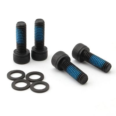 4Pcs Disc Brake Bolts Set Titanium Alloy M6 Screws for Mountain Bike Cycling Supplies (M6x35mm,Black)