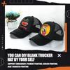 10 Pcs Sublimation Blank Trucker Hats Bulk Mesh Baseball Cap Polyester Mesh Trucker Hat for Men and Women (Black) view 4