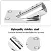 4 Pcs Boat Rectangular Base, 30 Boat Hand Rail Stainless Steel Marine Boat Rectangular Base Hardware Deck Accessories (1'' (25mm)) view 4
