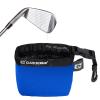 Club Scrub Golf Club and Golf Ball Cleaning Bag, Waterproof Clean Face Technology Liner, Perfectly Dry Neoprene Exterior, Detachable Clip, Machine Washable, Cleans Club Grooves, Blue view 1