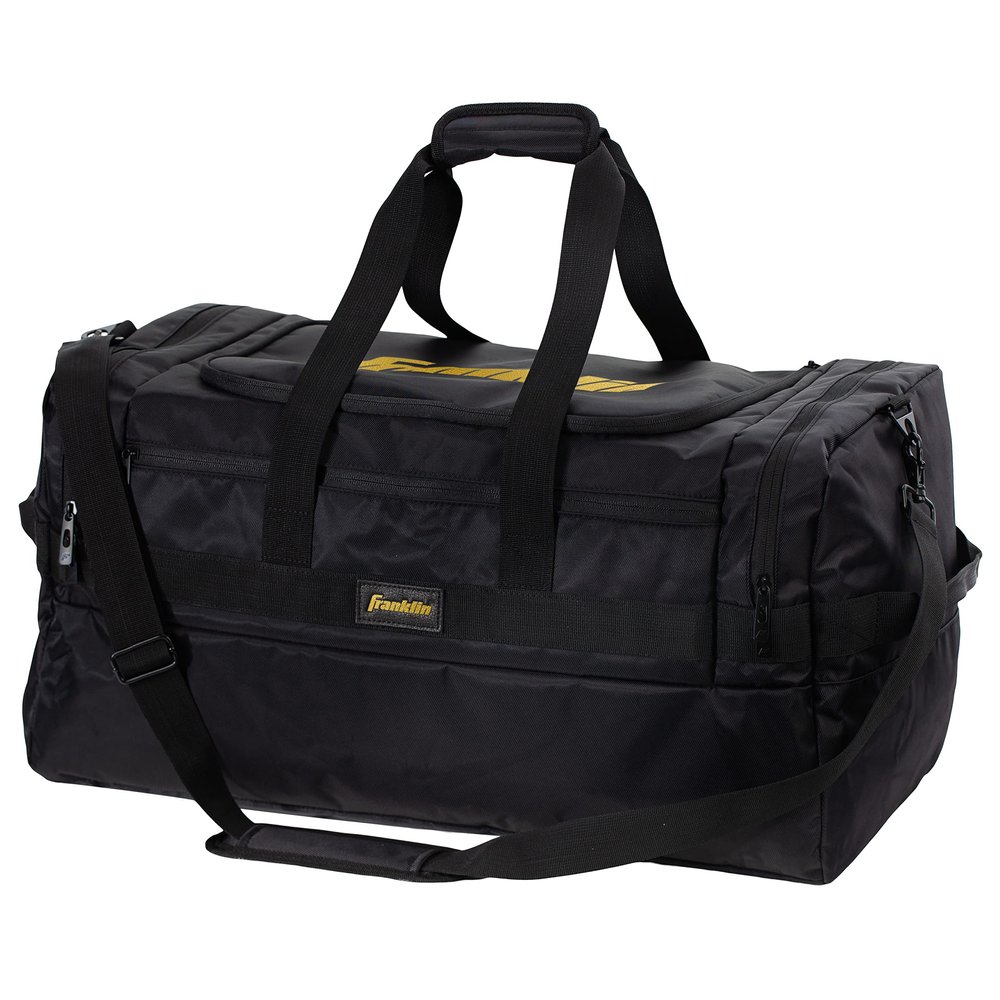 Franklin Sports Pickleball Duffle Bag - Elite Series Pickleball Bag for Paddles, Pickleballs + Equipment - Duffle Bag Design - Pickleball Bag for Men + Women - Black
