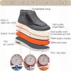 DHIJUPNG Lightweight Adjustable Edema Sneakers,Warm Wool Boots Casual Orthopedics Wide Feet Swollen Shoes Thumb Soft Comfort Adjust Diabetic Recovery Walking ShoesMen 7/Women 8 view 3