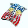 Grips for Beretta Gun Punisher USA Model with 24K Gold Plated, .925 Silver,Black Nickel Plated and Blue, Red Resin Includes Screws view 2