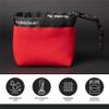 Club Scrub Golf Club and Golf Ball Cleaning Bag, Waterproof Clean Face Technology Liner, Perfectly Dry Neoprene Exterior, Detachable Clip, Machine Washable, Cleans Club Grooves, Red view 2