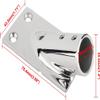 4 Pcs Boat Rectangular Base, 30 Boat Hand Rail Stainless Steel Marine Boat Rectangular Base Hardware Deck Accessories (7/8'' (22mm)) view 3
