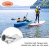 4 Pcs Boat Rectangular Base, 30 Boat Hand Rail Stainless Steel Marine Boat Rectangular Base Hardware Deck Accessories (7/8'' (22mm)) view 4