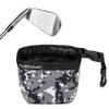 Club Scrub Golf Club and Golf Ball Cleaning Bag, Waterproof Clean Face Technology Liner, Perfectly Dry Neoprene Exterior, Detachable Clip, Machine Washable, Cleans Club Grooves, Gray Camo view 1