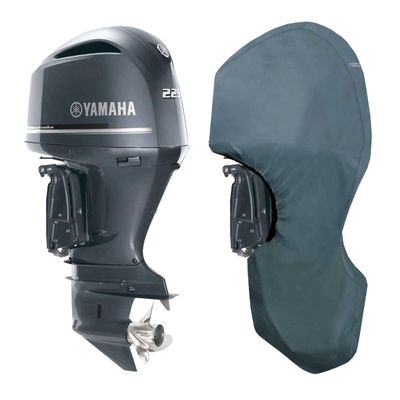 Oceansouth Custom Fit Full Covers for Yamaha Outboard Engine (F225F-F300B V6 4.2L (from 2010 up to 2020), Leg Length:25")