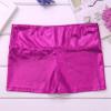 Sywiyi Kids Girls Shiny Metallic Gymnastics Sports Dance Short High Waist Stretch Booty Shorts Activewear Rose 10 Years view 4