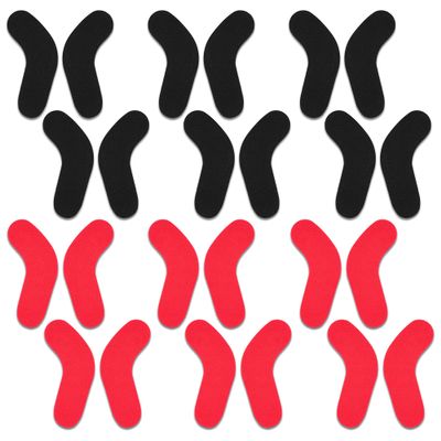 Shitailu 24Pcs Ski & Snowboard Boots Fitting J Bars Self-Adhesive Foam Padding to Reduce Heel Lift & Ankle Blisters While Skiing or Snowboarding, Also Called L-Bar Ski Boots Inserts Pad (24)