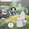 VINGLI Portable Toilet, Commode with 5 Gallon Bucket Inner, Lightweight Camping RV Toilet for Adult, Kids, Boat, Van, Travel (Classic) view 4