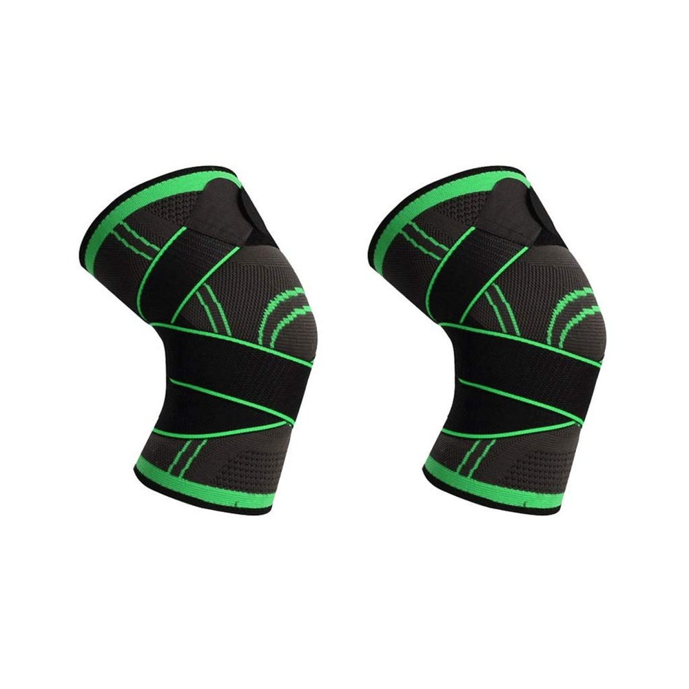 DFGDF A Pair Sports Kneepad Men Pressurized Elastic Knee Pads Support Fitness Gear Basketball Volleyball Brace Protector