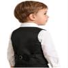 renvena Boys Satin Formal Suit Vest Gentleman Wedding Prom Party Single Breasted Dress Waistcoat Black 16 Years view 4