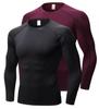 Men's Compression Shirts Long Sleeve, Base-Layer Quick Dry Workout T Shirts Sports Running Tops for Gym view 1