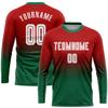 Custom Long Sleeve Soccer Jersey Short and Shirt Printed Name Number Team Logo Personalized Athletic Soccer T-Shirts view 2