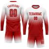 Custom Soccer Jerseys Personalized Round Neck Long Sleeve Shirts Uniform Printed Name Number view 1