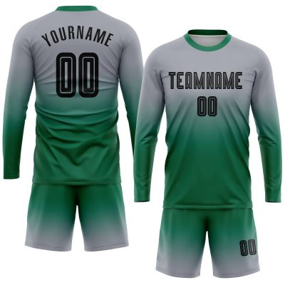 Custom Long Soccer Jerseys and Short Personalized Round Neck Soccer Shirts Uniform Printed Name Number
