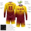 Custom Long Sleeve Soccer Jersey Short and Shirt Printed Name Number Team Logo Personalized Athletic Soccer T-Shirts view 3