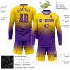 Custom Long Sleeve Soccer Jersey Short and Shirt Printed Name Number Team Logo Personalized Athletic Soccer T-Shirts view 3