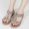 Alicegana Women's Sandals Dressy Flat: Summer Comfortable Shoes Bohemian Casual Beach Walking view 2