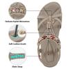 Alicegana Women's Sandals Dressy Flat: Summer Comfortable Shoes Bohemian Casual Beach Walking view 3