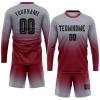 Custom Long Soccer Jerseys and Short Personalized Round Neck Soccer Shirts Uniform Printed Name Number view 1