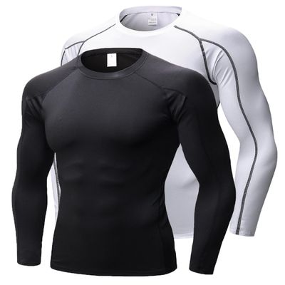 Men's Compression Shirts Long Sleeve, Base-Layer Quick Dry Workout T Shirts Sports Running Tops for Gym