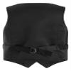 Duoremi Kids Boys Gentlemen Solid Color Vest V Neck Formal Waistcoat for Wedding Birthday Party Black 5 Years view 2