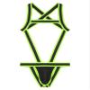 Freebily Men's Leotard Stretch Jumpsuits Bulge Pouch Jockstrap One-Piece Wrestling Singlet Bodysuit Green X-Large view 4