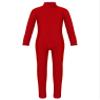 JEATHA Kids Girls Classic Long Sleeves Full Body Gymnastics Exercise Unitard Sports Leotard Bodysuit Costumes Red 4-5 view 1