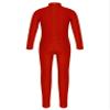 JEATHA Kids Girls Classic Long Sleeves Full Body Gymnastics Exercise Unitard Sports Leotard Bodysuit Costumes Red 4-5 view 2