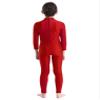 JEATHA Kids Girls Classic Long Sleeves Full Body Gymnastics Exercise Unitard Sports Leotard Bodysuit Costumes Red 4-5 view 4