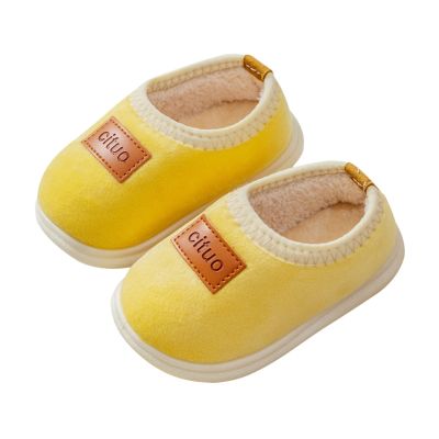Boy Sandal Childrens Girl Cotton Shoes Solid Color Fashion Soft Sole Winter Warm Indoor Non Slip Cotton Shoes Boy Toddler Sandals