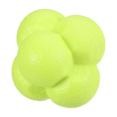 PATIKIL Bounce Reaction Balls, Coordination Ball Agility & Speed Reflex Training Game Sports Ball TPR High Difficulty for Baseball Soccer Softball Basketball, Yellow Color