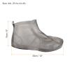 PATIKIL XXL Reusable Rain Shoe Cover, 1 Pair Silicone Waterproof Non-Slip Overshoes Foldable Galoshes Protectors for Men & Women Rainy Snow Outdoor, Gray view 2