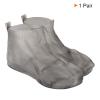 PATIKIL XXL Reusable Rain Shoe Cover, 1 Pair Silicone Waterproof Non-Slip Overshoes Foldable Galoshes Protectors for Men & Women Rainy Snow Outdoor, Gray view 4