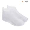 PATIKIL M Reusable Rain Shoe Covers, 1 Pair Silicone Waterproof Non-Slip Overshoes Foldable Galoshes Protectors for Outdoor Men & Women Rain Boots, White view 4