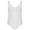 Agoky Men's U Neck Sleeveless Leotard Vest Shirt Oil Bodysuit Sports Wrestling Singlet Jumpsuits White Medium view 3