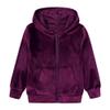 MYGBCPJS Boys Girls 2 Pcs Velour Zipper Tracksuit Sweatsuit Kids Long Sleeve Pullover Hoodie + Elastic Waist Sweatpants Set view 2