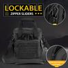 VEAGIA Range Bag,Pistol Case,Soft Gun Case Range Bags For Handguns And Ammo Safe Lockable Double Layer Explosion Proof Zipper That Multi Pistol Carrying Bags (Black 1.0) view 2